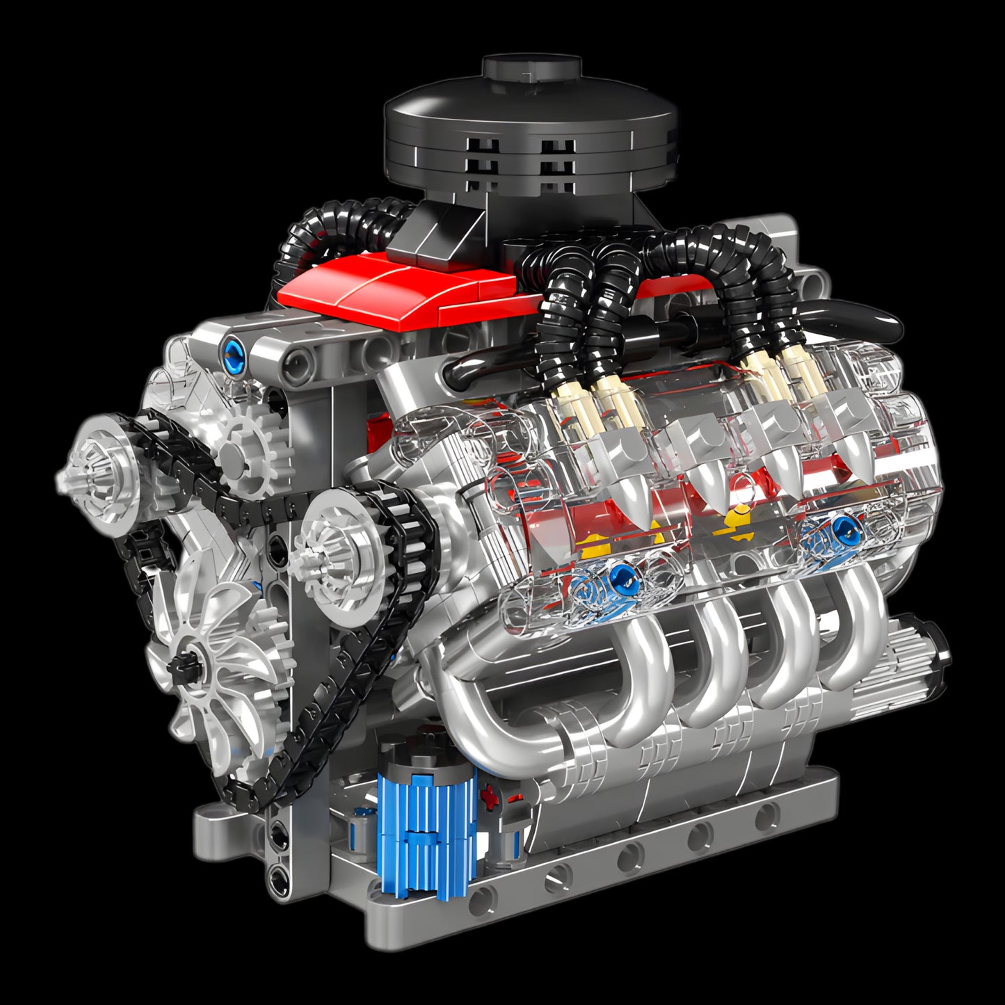 Motore V8 Motorizzato Chevy LSX454 (487 pezzi) 