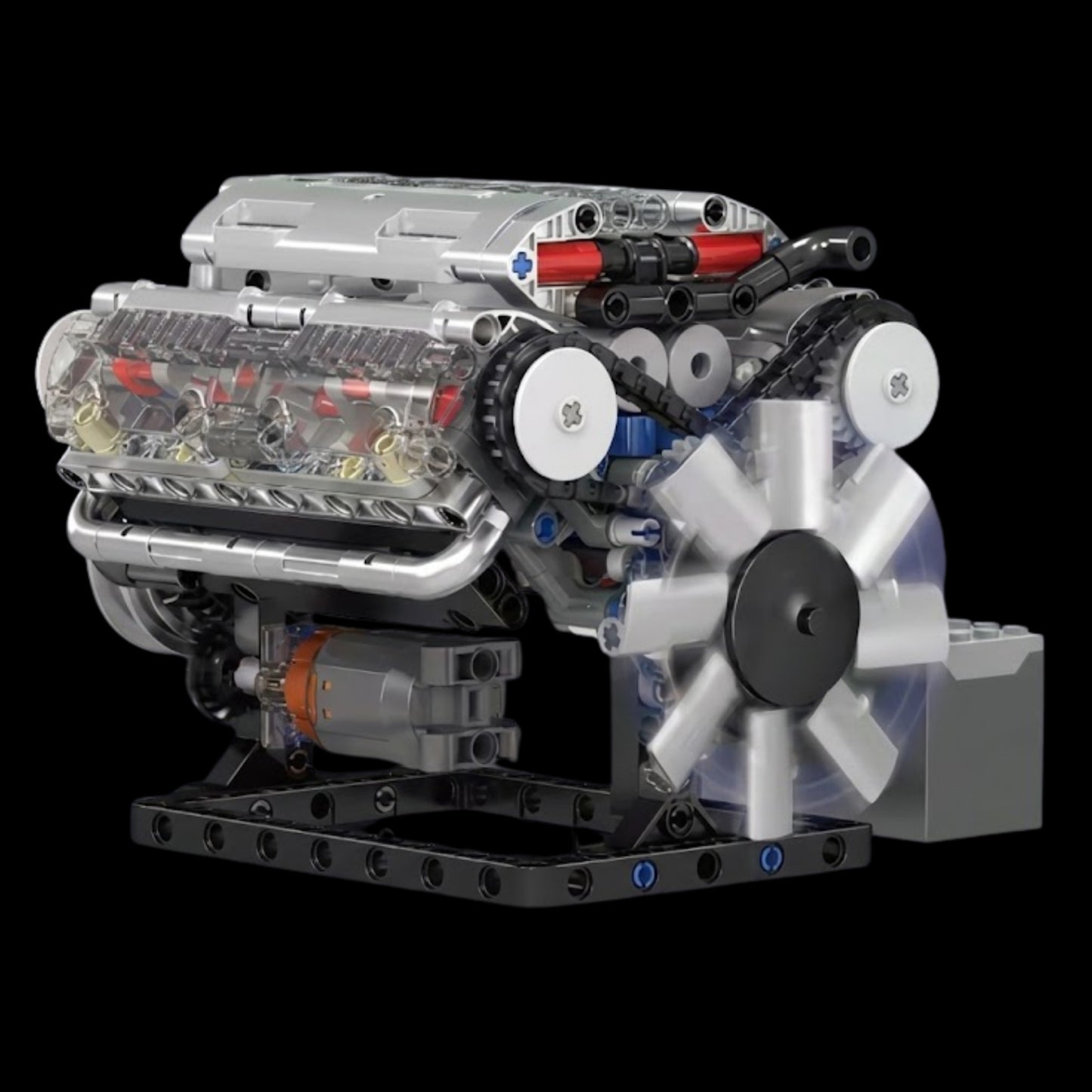 Moteur V8 motorisé (535 pièces) 