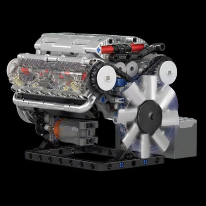 Moteur V8 motorisé (535 pièces) 
