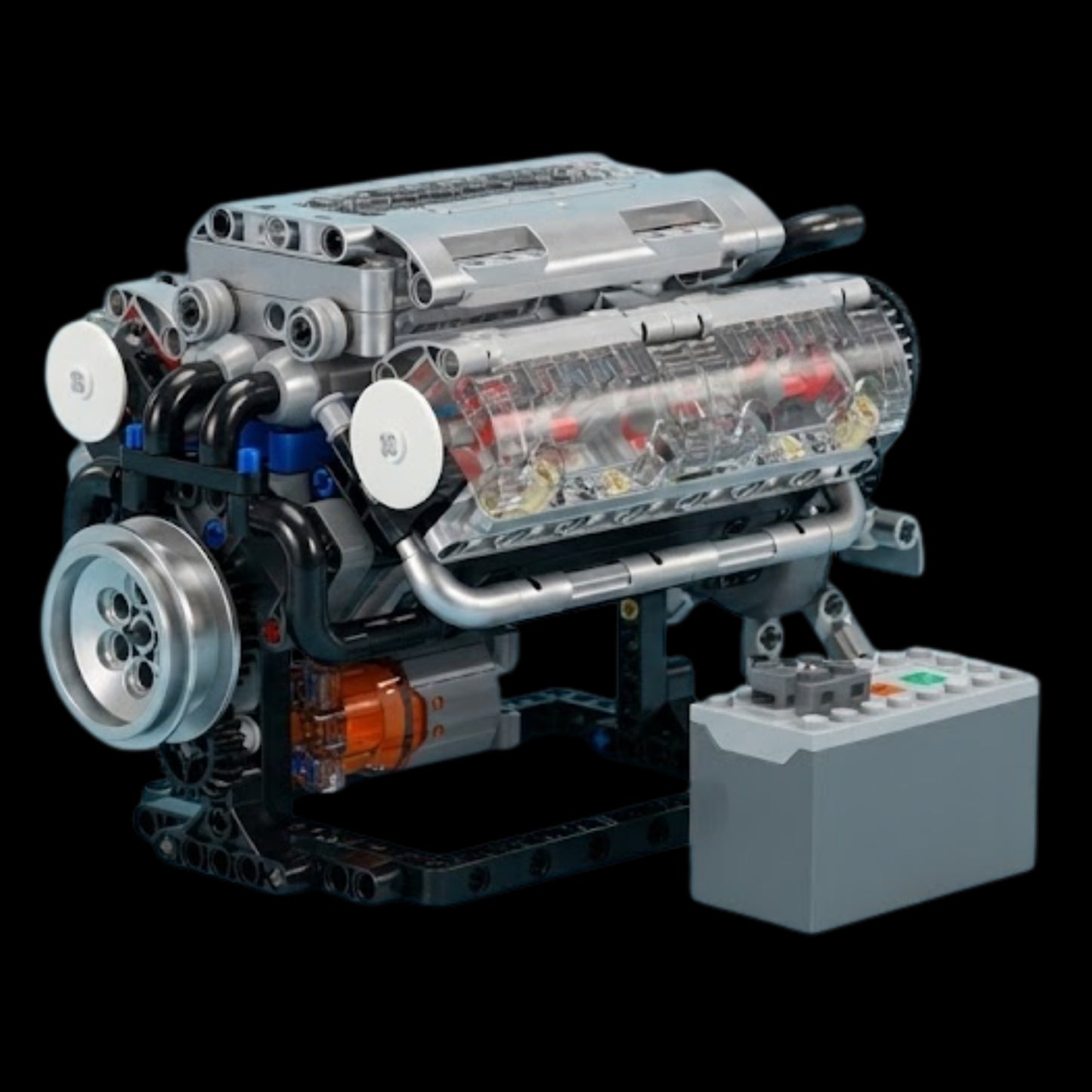 Moteur V8 motorisé (535 pièces) 