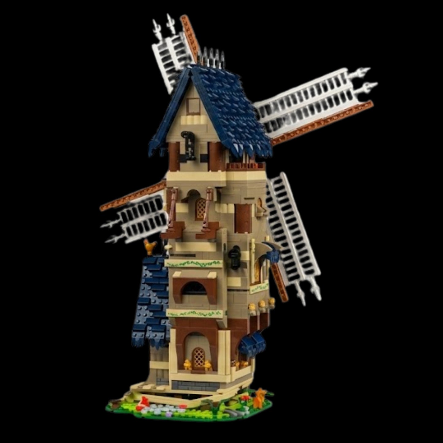 Moinho de Vento da Europa Medieval (1584 peças) 