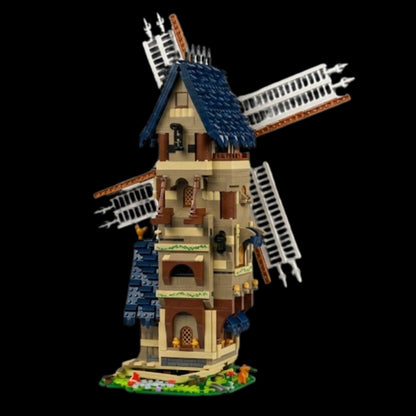 Moinho de Vento da Europa Medieval (1584 peças) 