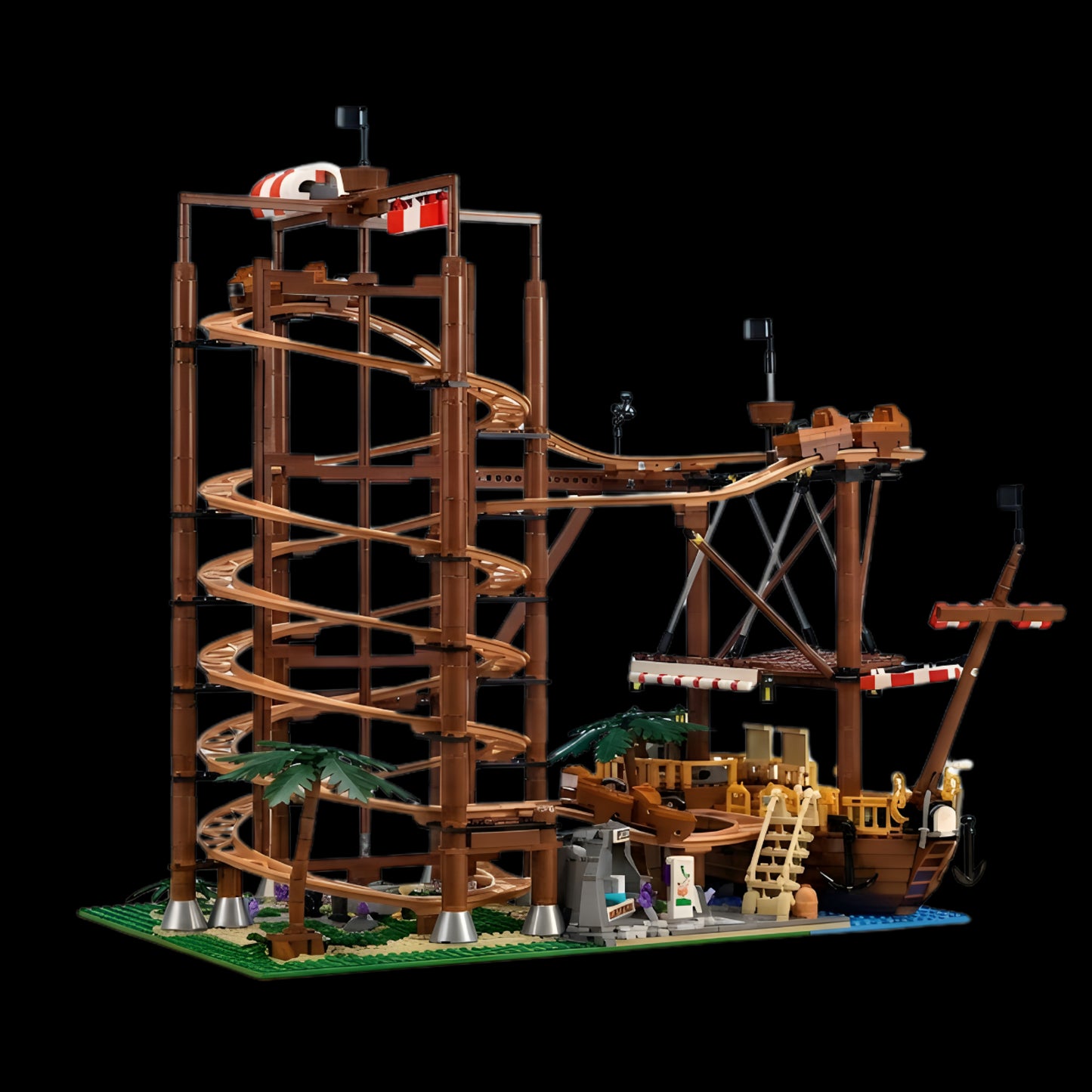 Double Helix Roller Coaster (2174 pcs)