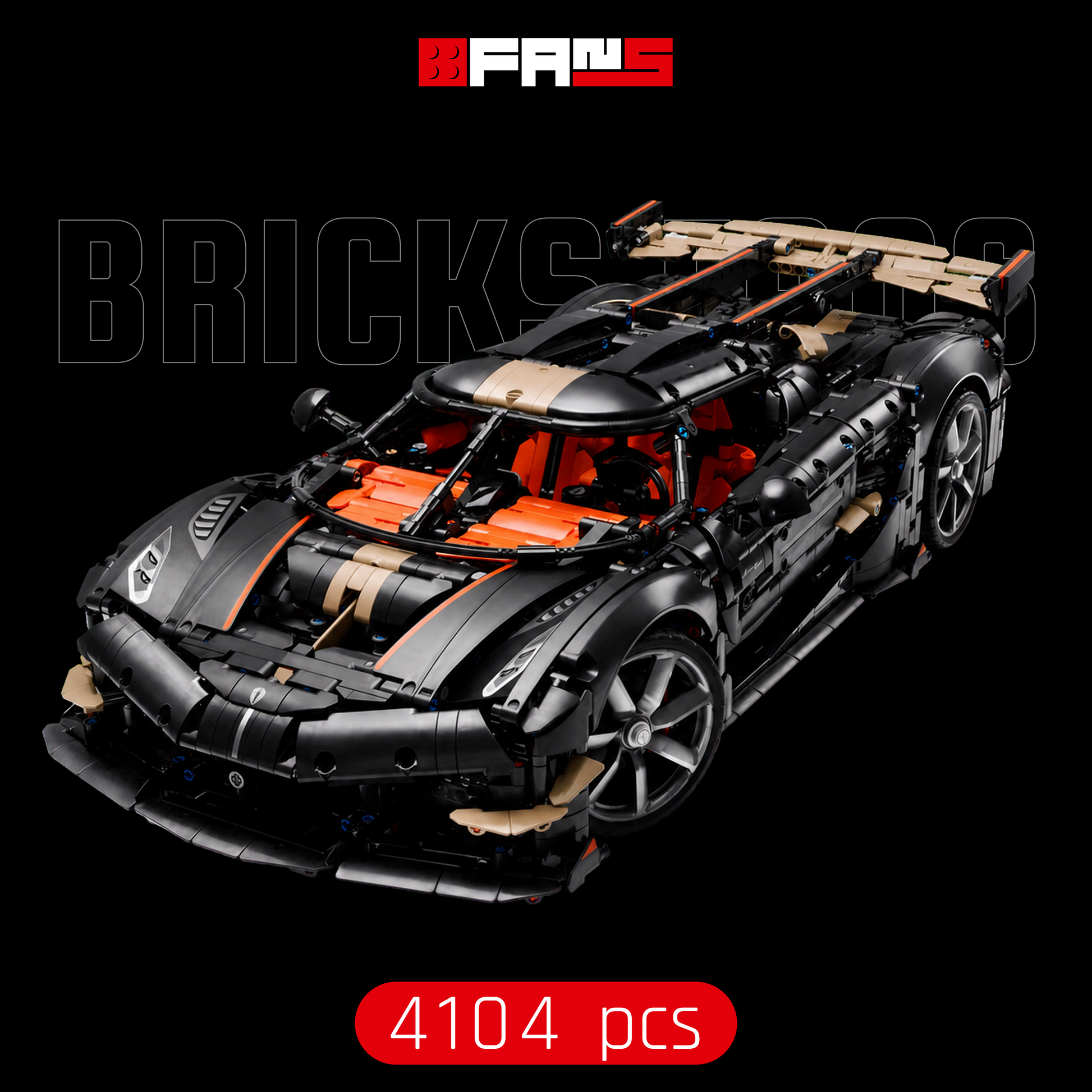 Koenigsegg Sadairs Speer-Megacar (4104 Teile)