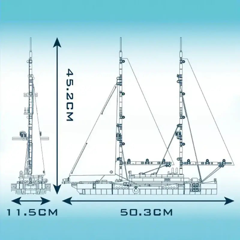 Aquarius - Two-Mast Sailing (893 pcs)