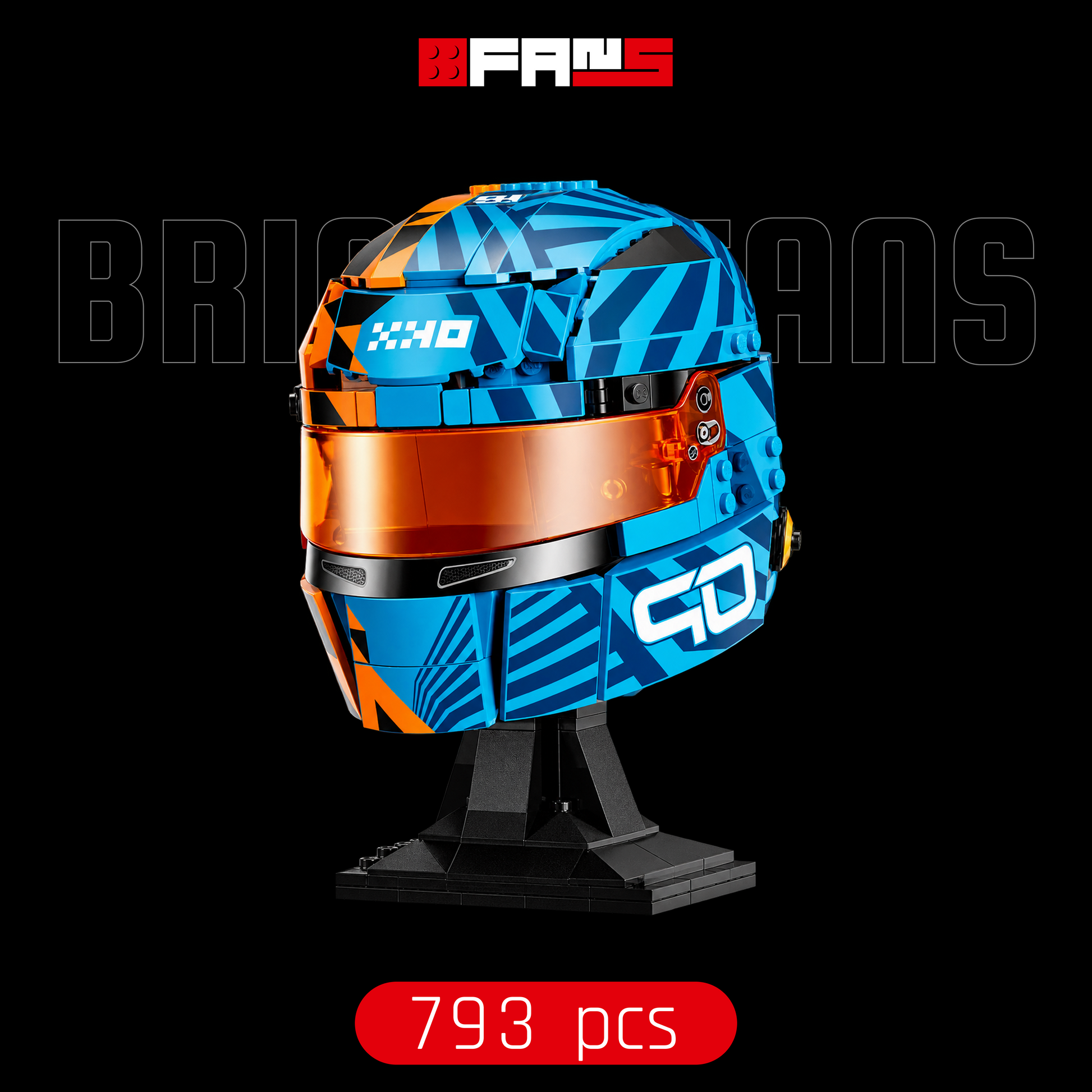 Oscar Piastri Helmet (793 Pcs)