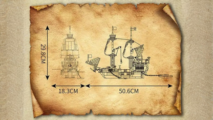 Redbeard’s Revenge Ship Model (928 pcs)