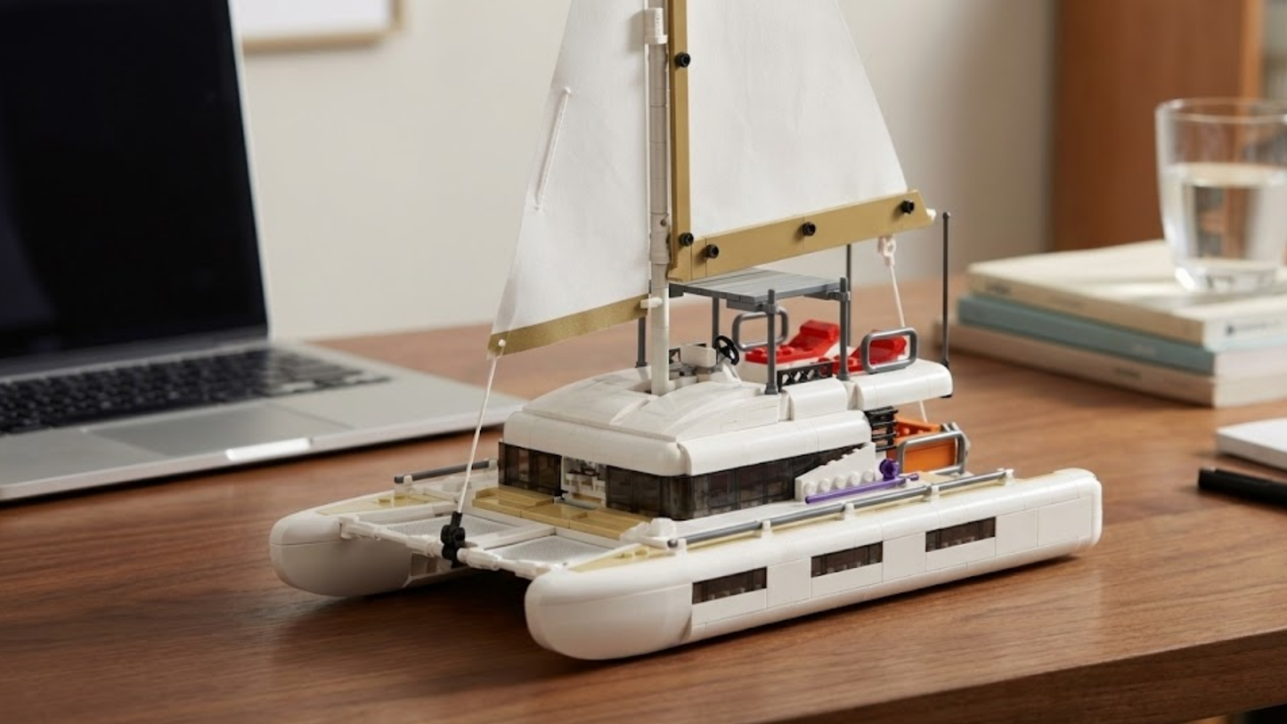 Catamaran Sailboat (890 pcs)
