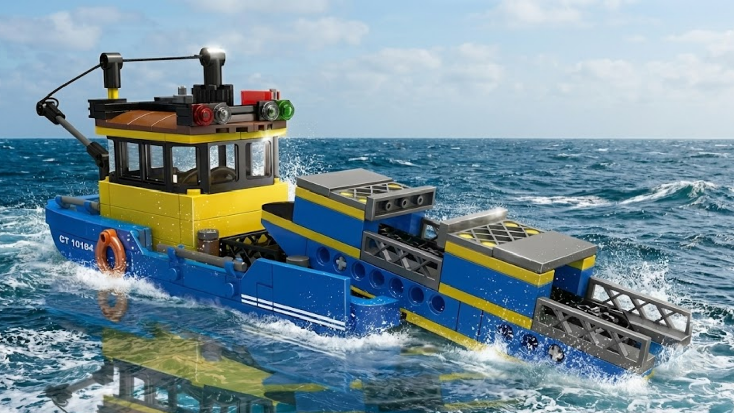 Trash Collection Boat (407 pcs)