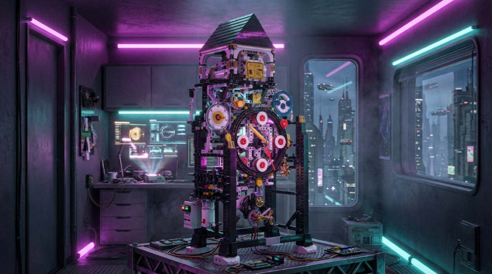 Reloj Mecánico Cyberpunk (3181 piezas) 