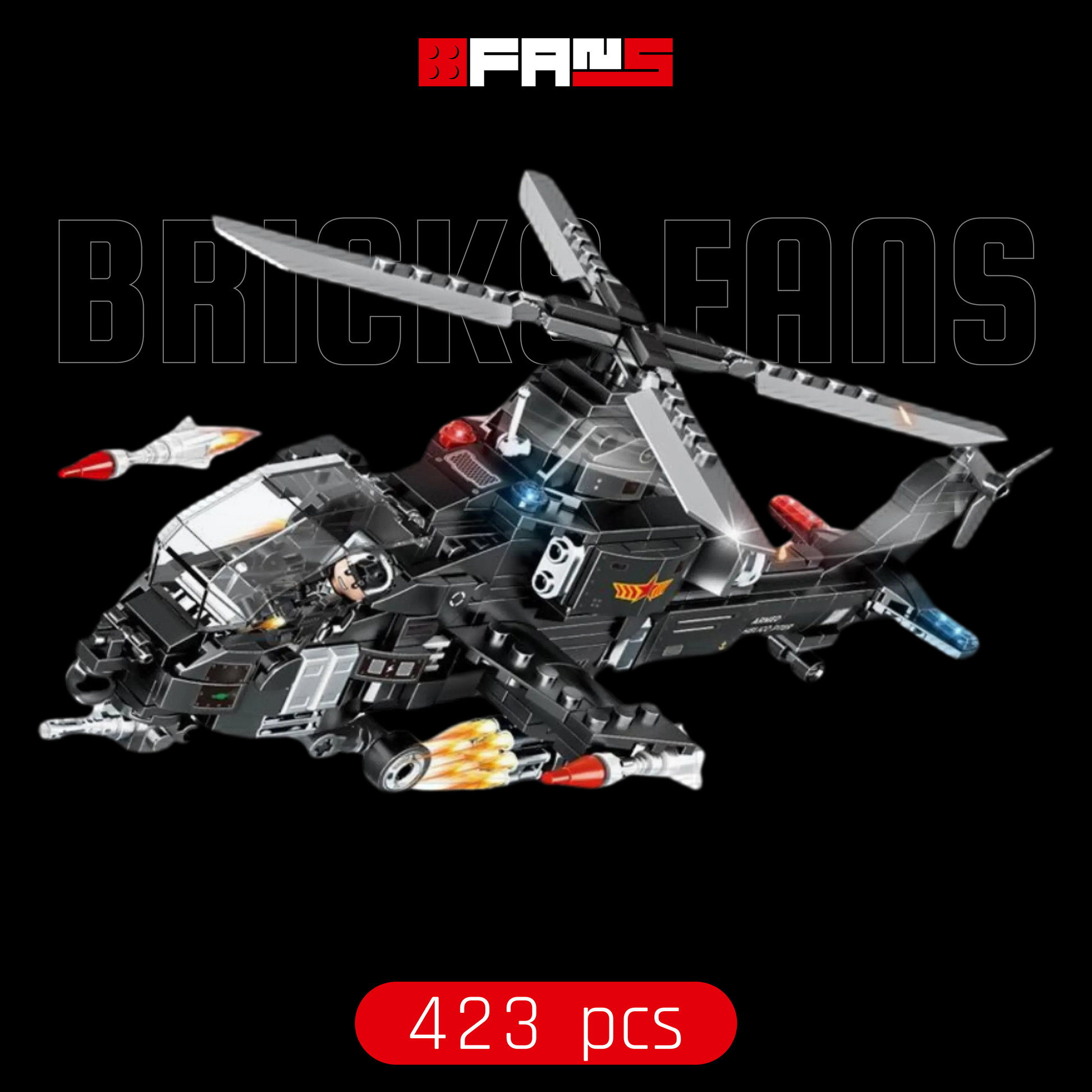 Hélicoptère SWAT (423 pièces) - Couverture officielle