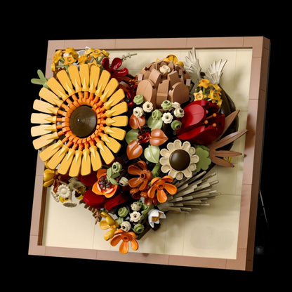 3D Bloemenlijst - Zonnebloem (727 onderdelen) - Afbeelding 2