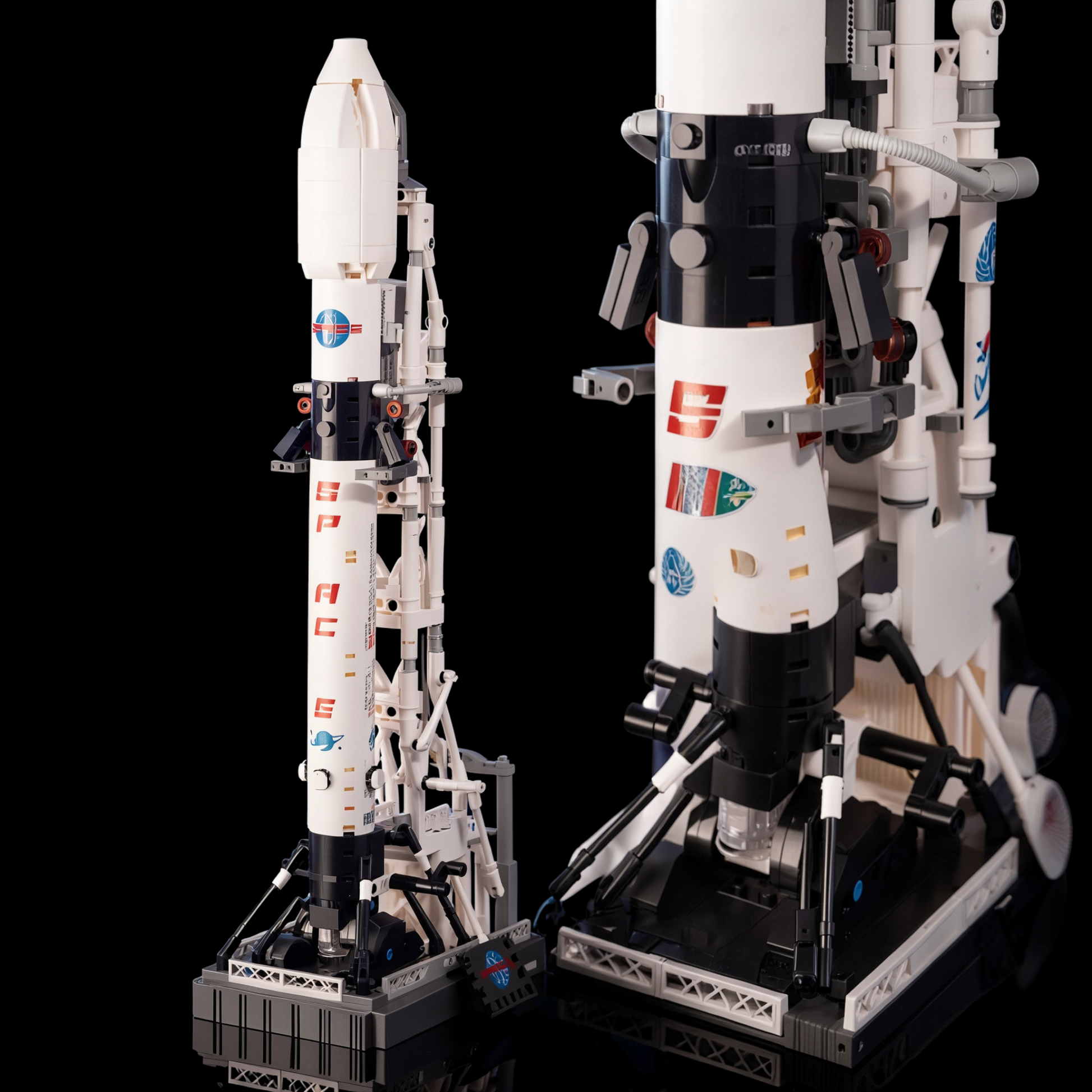 Fusée d'atterrissage sur la Lune SpaceX (869 pièces)
