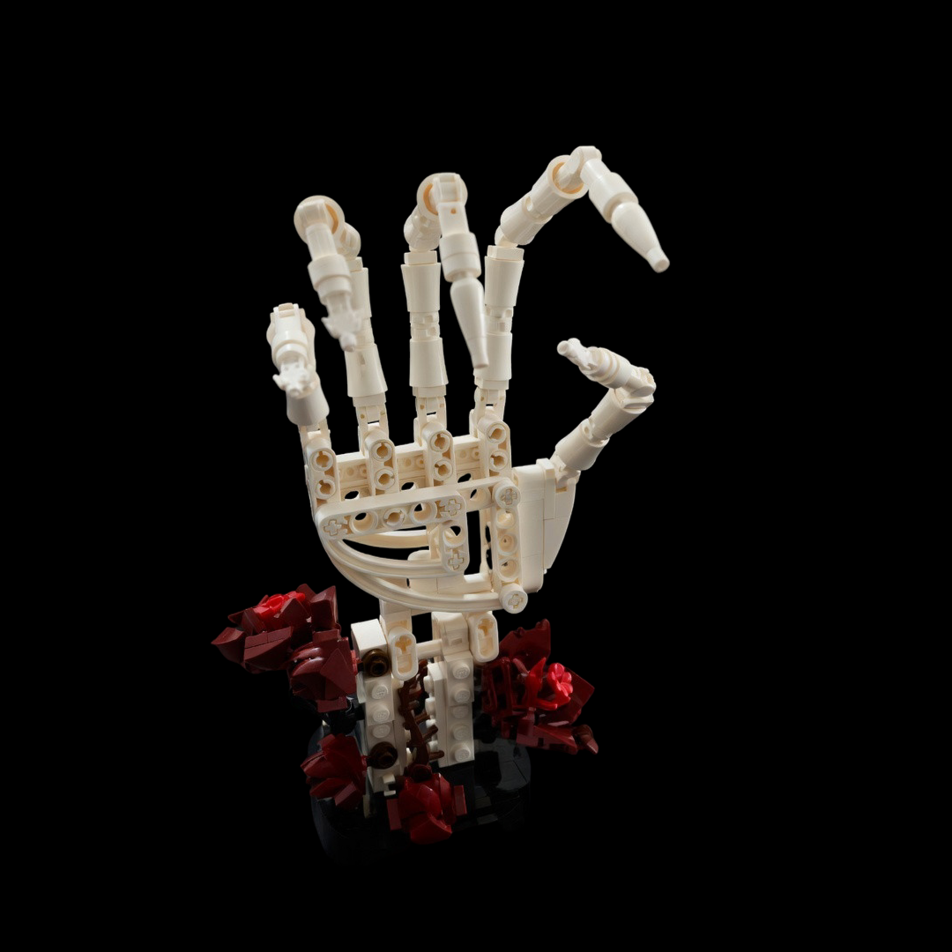 Skeleton Hand With Roses (357 Pcs)
