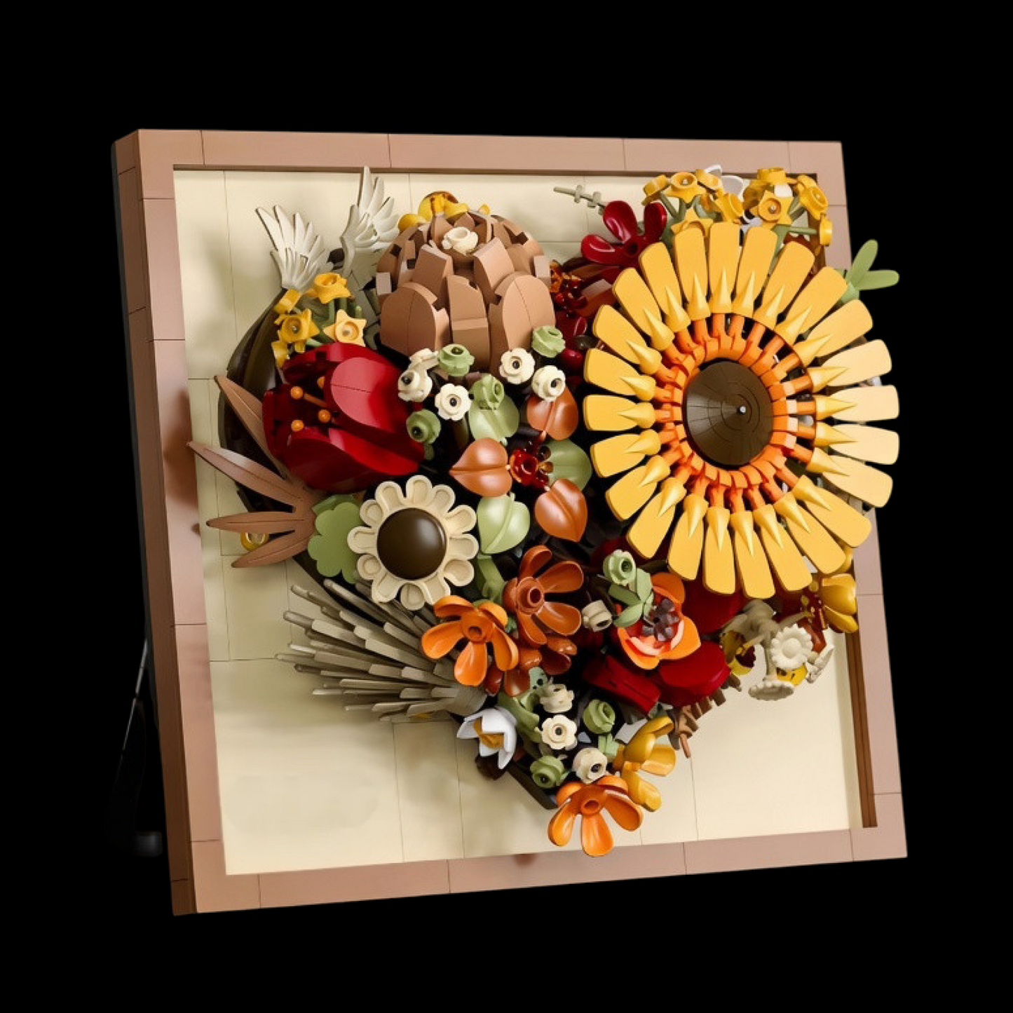 3D Bloemenlijst - Zonnebloem (727 onderdelen) - Afbeelding 3