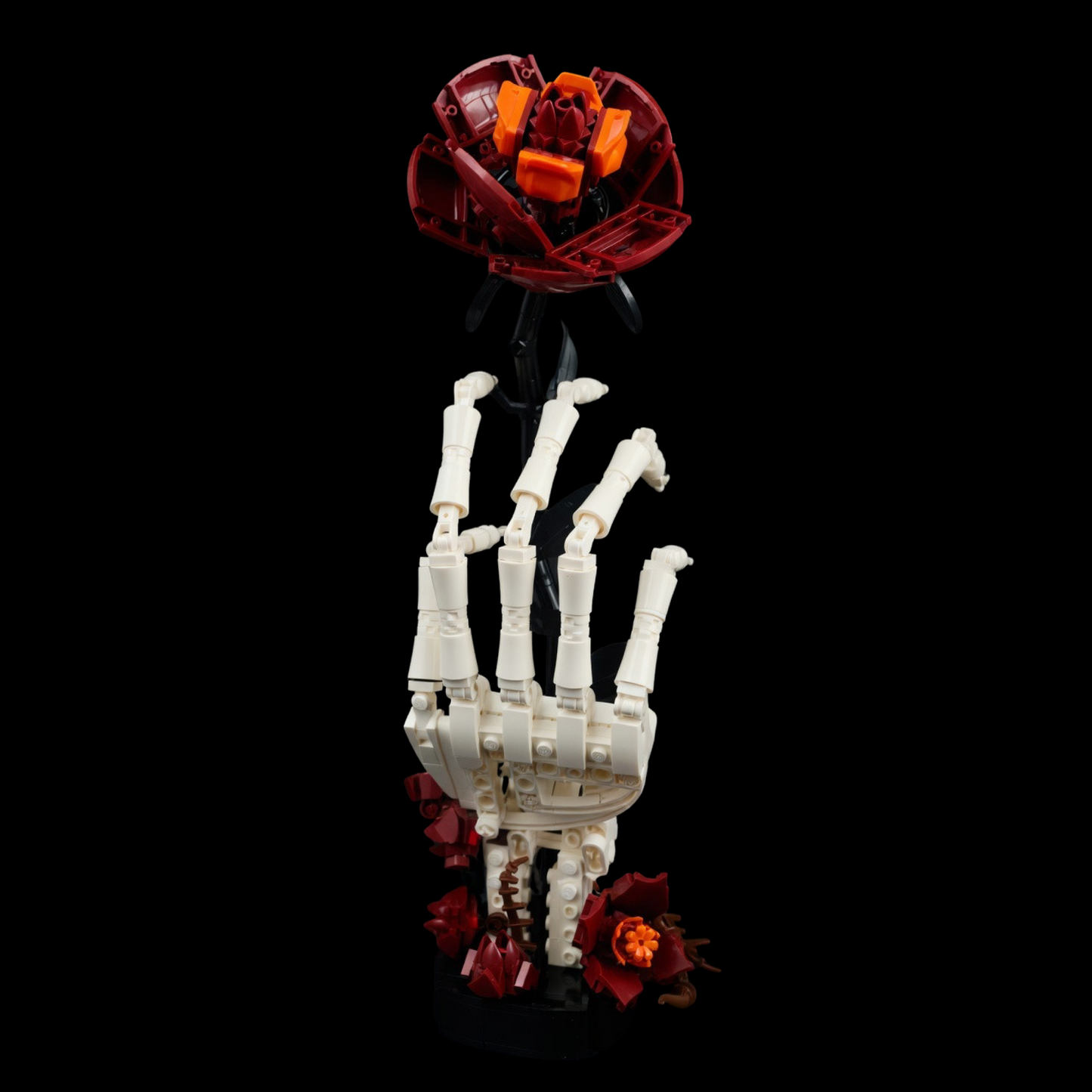 Skeleton Hand With Roses (357 Pcs)