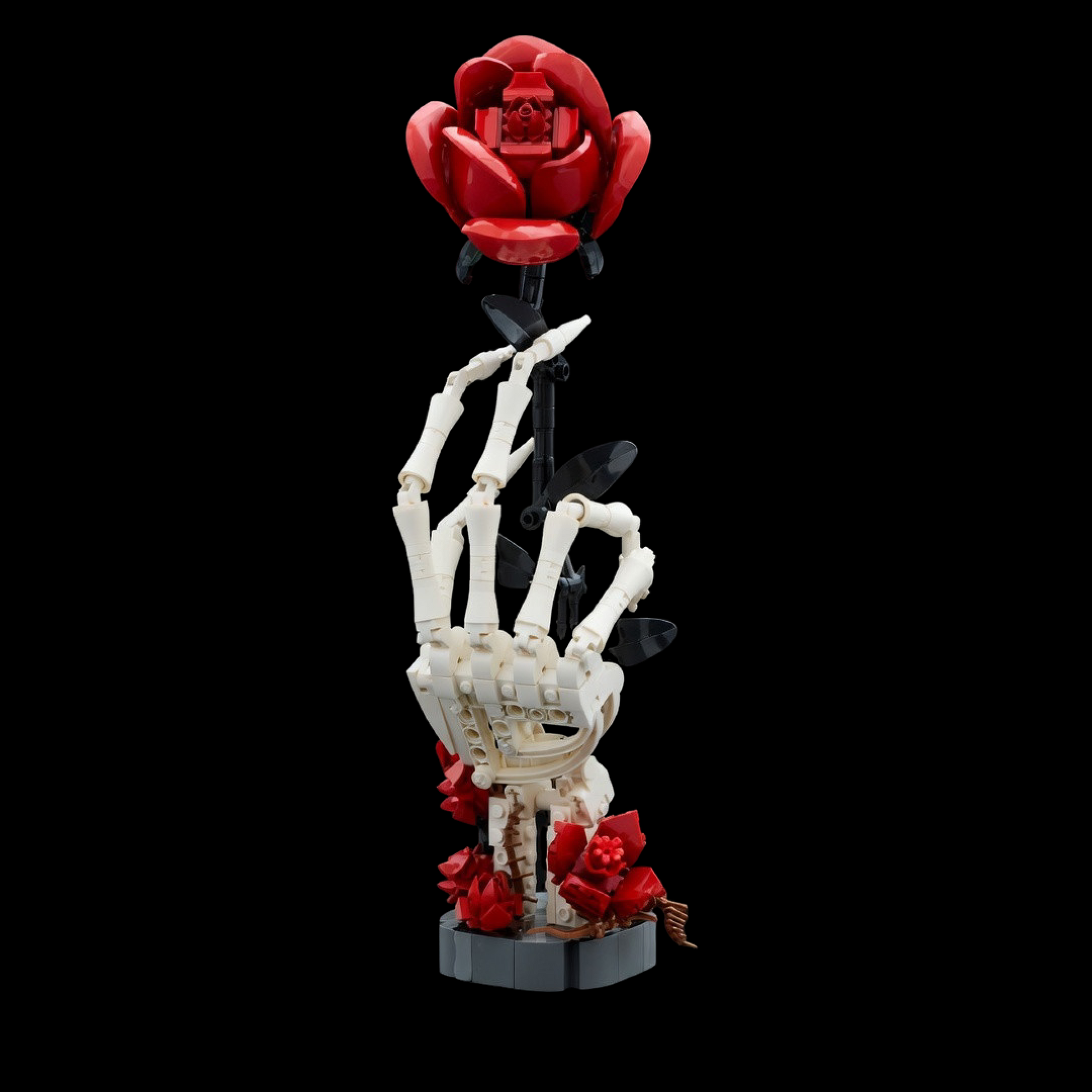 Skeleton Hand With Roses (357 Pcs)