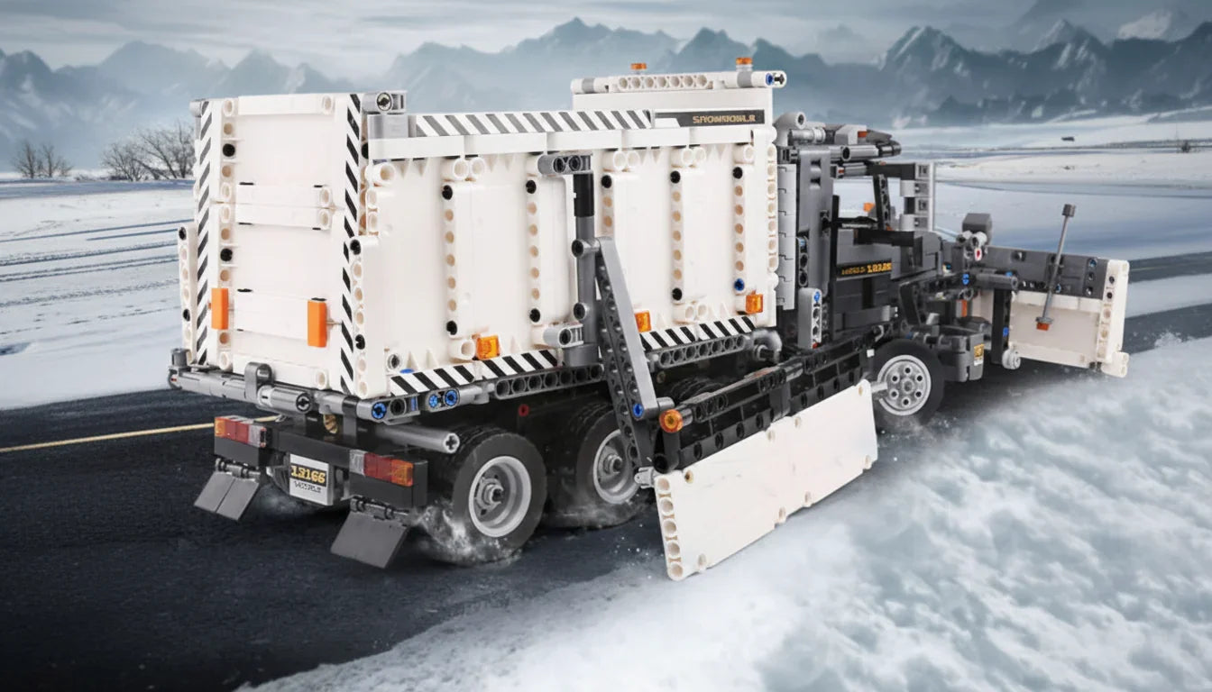 Mack Granite GU813 Snow Plow Dump Truck (1694 pcs)