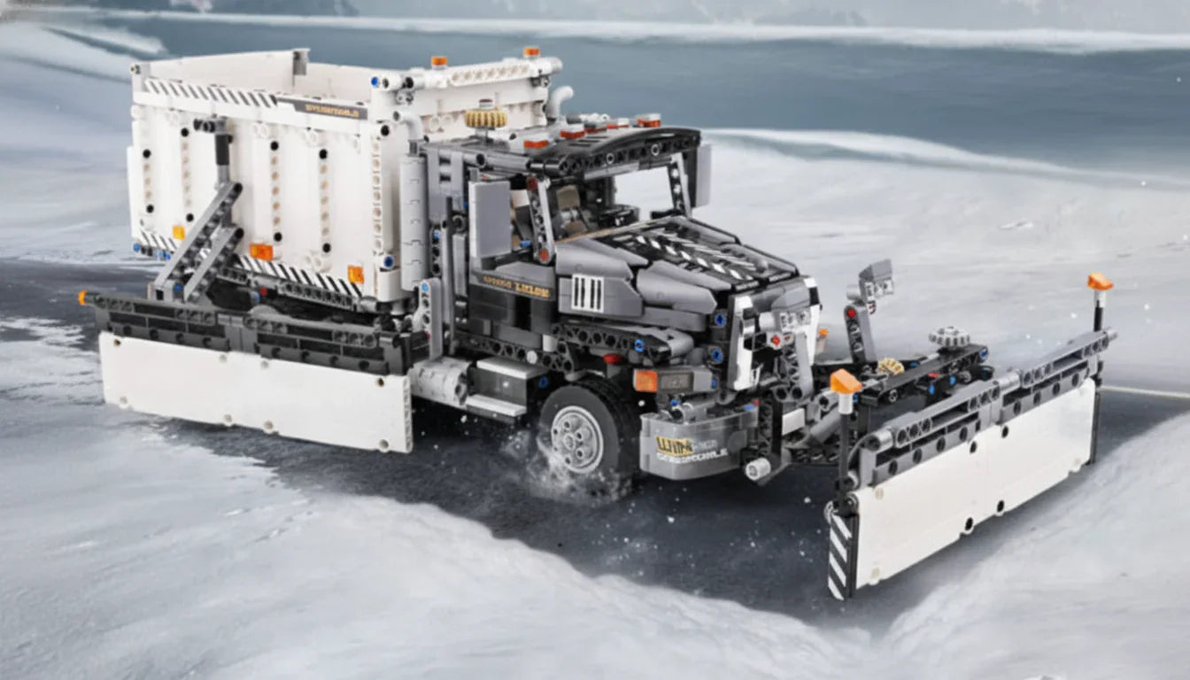 Mack Granite GU813 Snow Plow Dump Truck (1694 pcs)