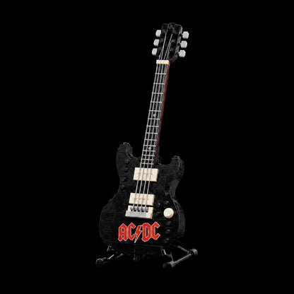 AC/DC-gitaar (350 onderdelen) - 4K Studio zwarte achtergrond (positie 2)