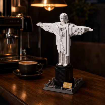 Christ the Redeemer (973 pcs) in an intimate coffee nook