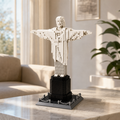 Christ the Redeemer (973 pcs) in a modern living room