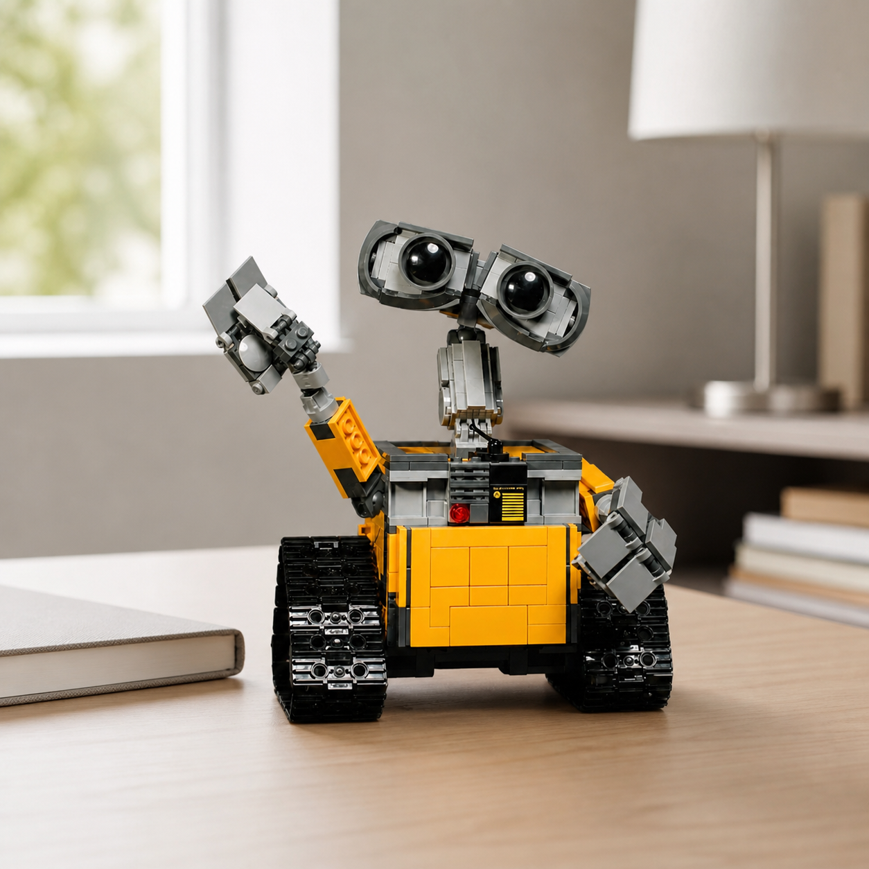 Robô Wall-E (687 unidades) - escritorio minimalista