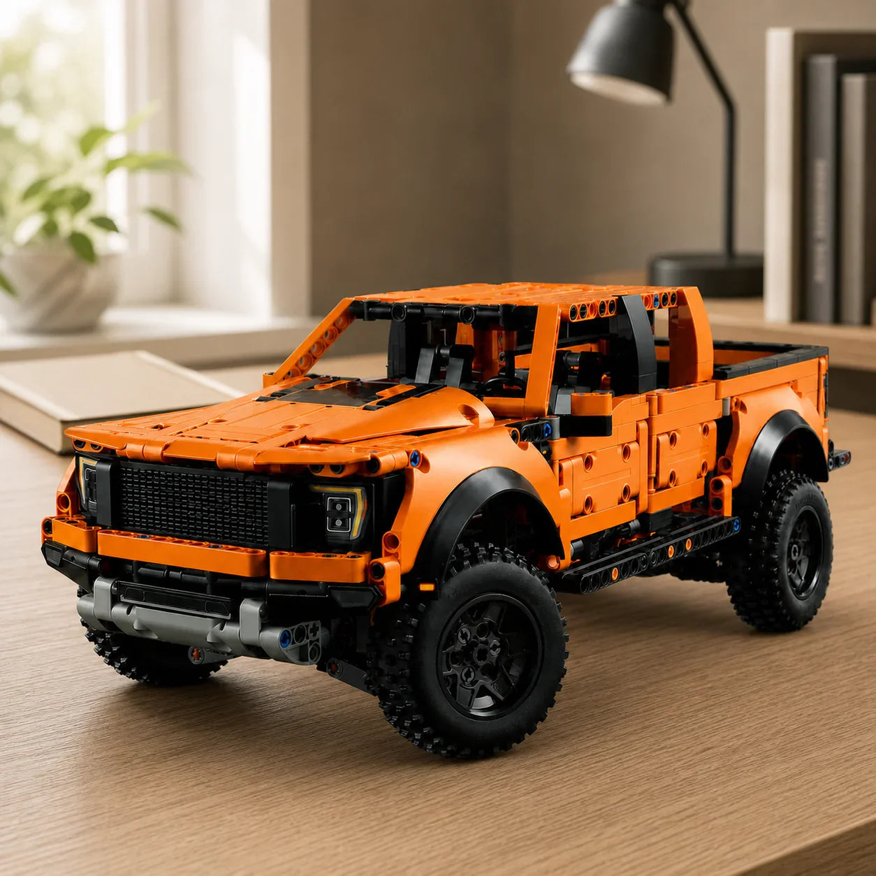 Orange Off-Road Raptor (1379 pz) - escritorio minimalista