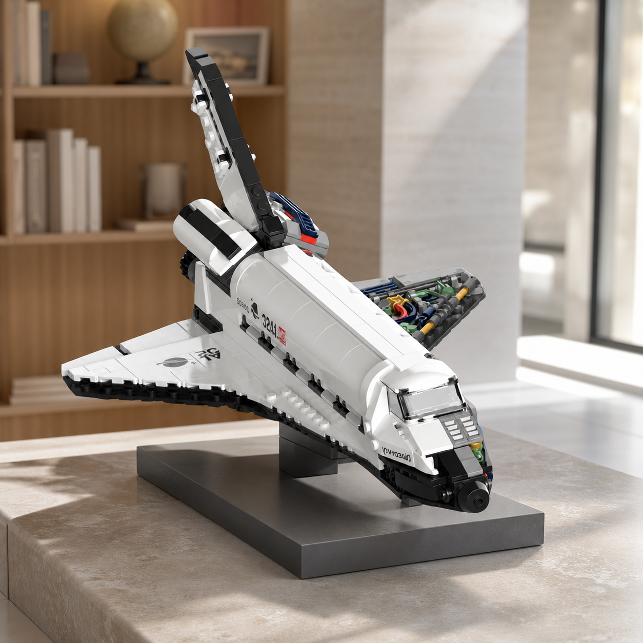 NASA Space Shuttle (800 Pcs) - white shell view in design library