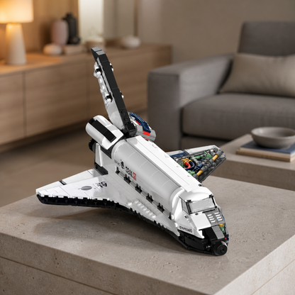 NASA Space Shuttle (800 Pcs) - white shell view in premium living room