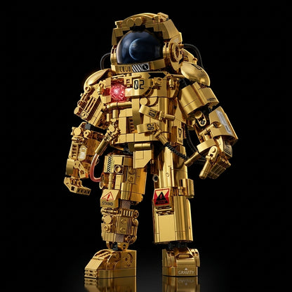 Astronaut de aur (990 piese) - Un fundal negru solid Hero Shot 2