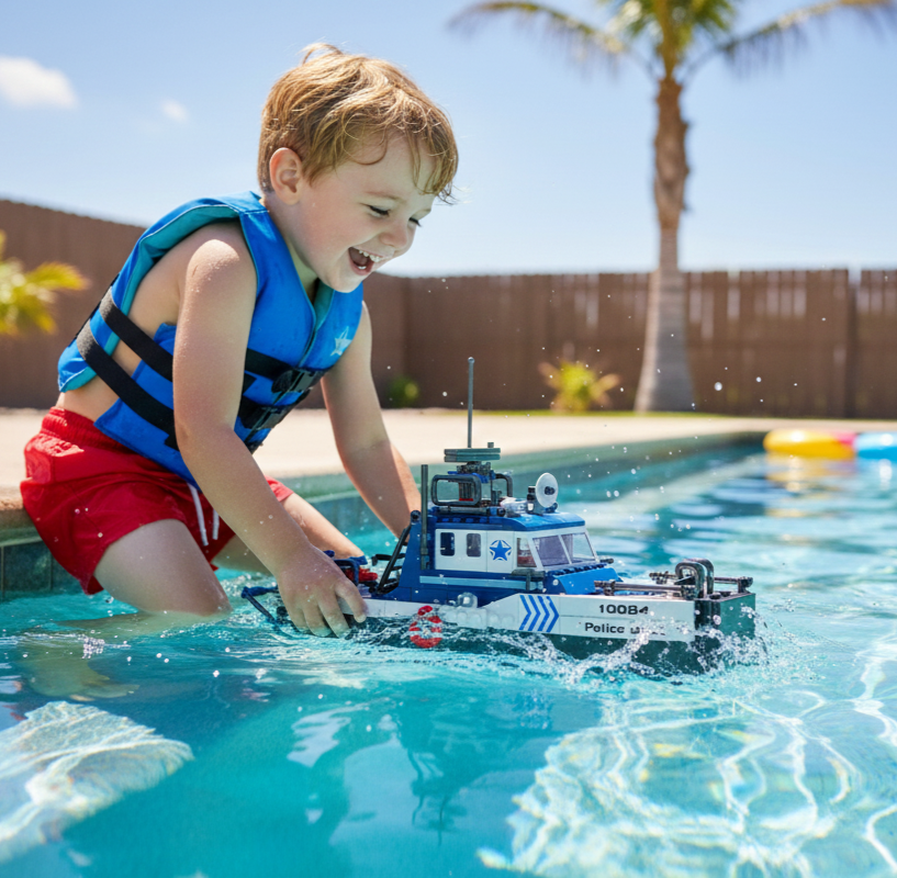 Police Boat (413 pcs)