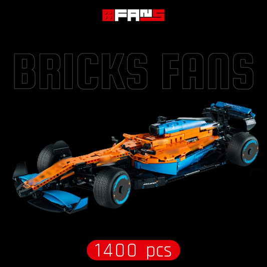 Coche de carreras naranja (1400 piezas) 