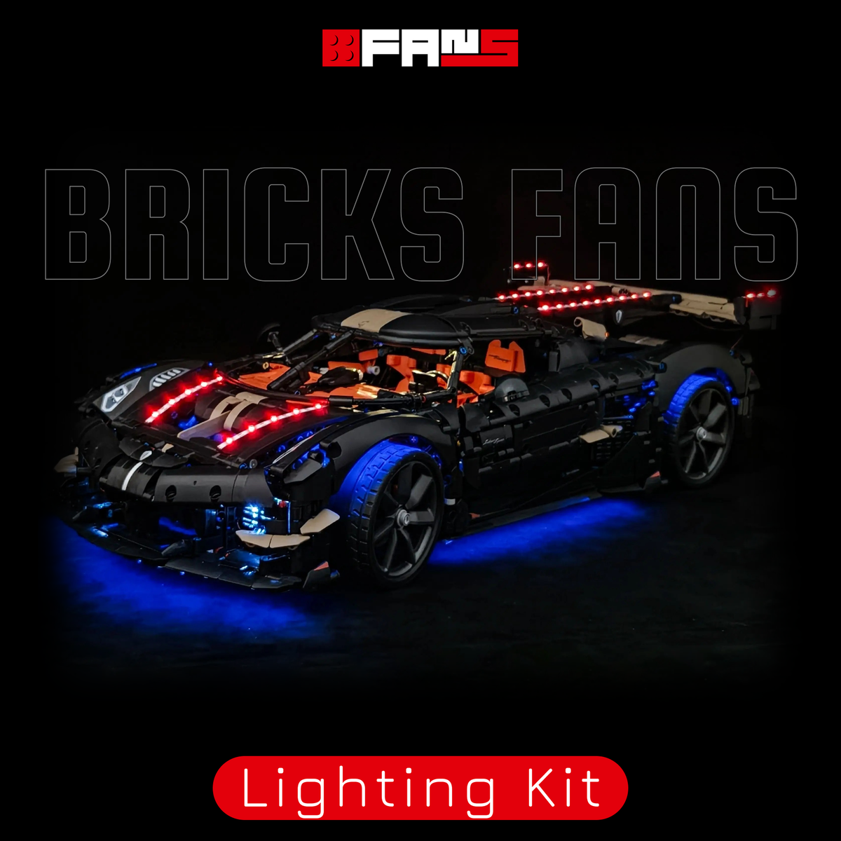 Koenigsegg Sadair's Spear Megacar - Kit di illuminazione