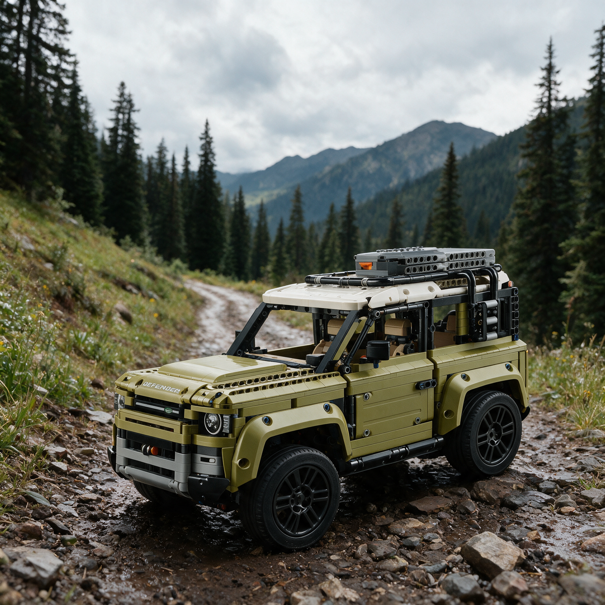 Land Rover Defender Technic - Scénario 3 Sentier de pierre