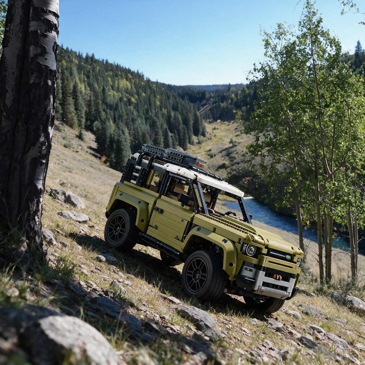 Land Rover Defender Technic - Scénario 5 En montant la colline