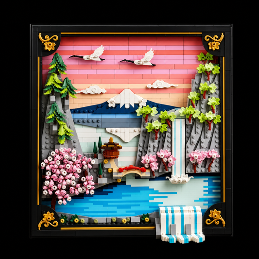 Japanese Cherry Blossom Art Frame (1892 Pcs) - studio 1
