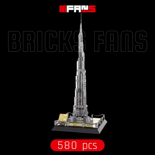 Bricks Fans cover - Burj Khalifa (580 Pcs)