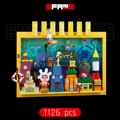 Bricks Fans Cover – Bob Esponja – Quadro 3d Fenda Do Biquini (1126 Teile)