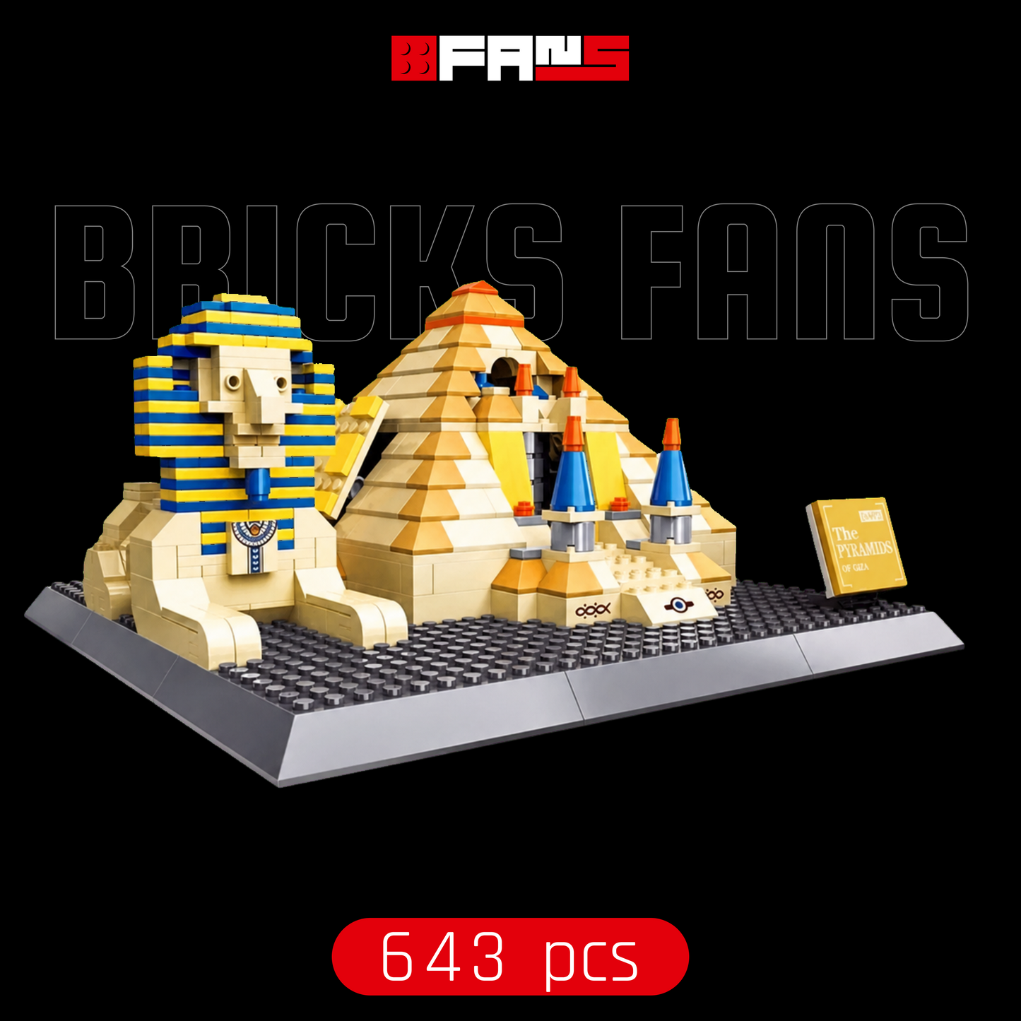 Couverture Bricks Fans - Grand Sphinx de Gizeh (643 pièces)