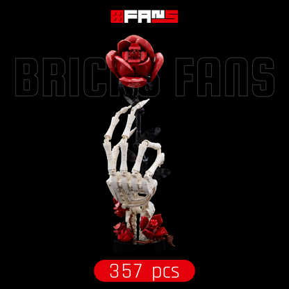 Bricks Fans Cover – Skeleton Hand With Roses (357 Teile)