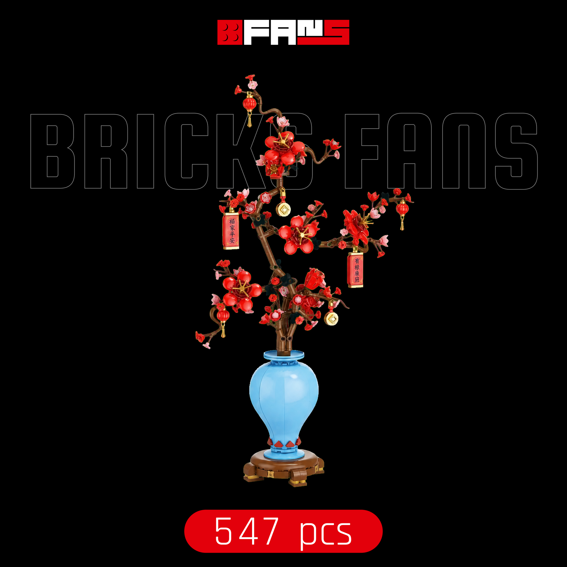 Portada Bricks Fans - Flor De Ameixa Em Vaso (547 piezas)
