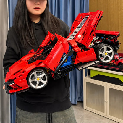 Red Sports Car Daytona: dettagli esclusivi in stile cliente