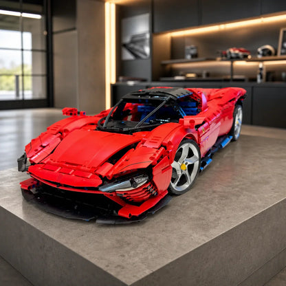 Red Sports Car Daytona — scena generata 4 [daytona_collectors_garage.png]