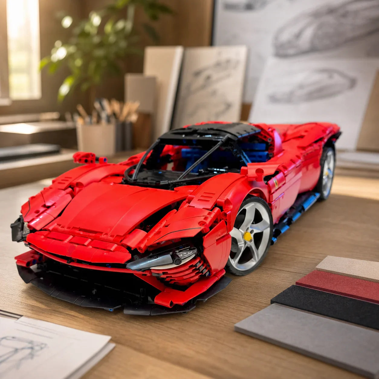 Red Sports Car Daytona — scena generata 5 [daytona_design_studio.png]
