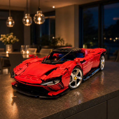 Red Sports Car Daytona — scena generata 6 [daytona_evening_dining_room.png]