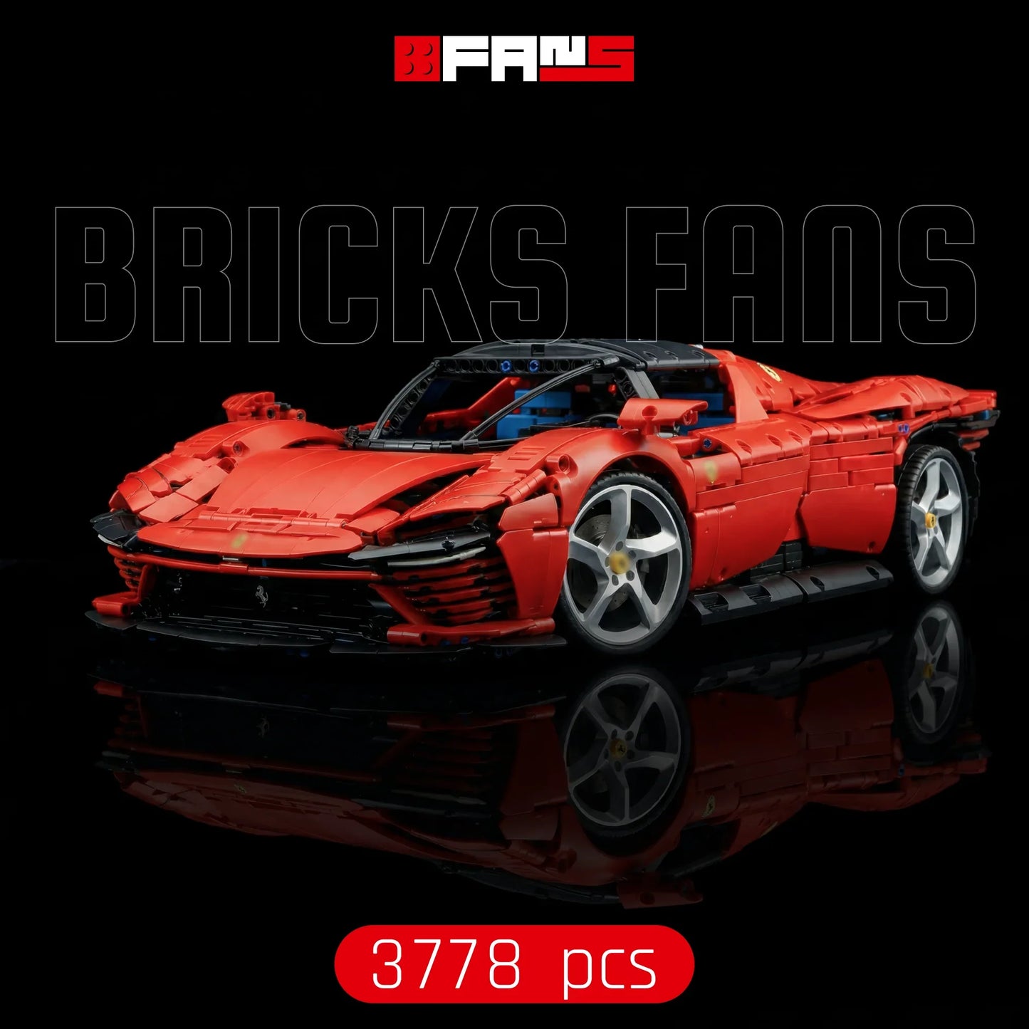 Auto sportiva rossa Daytona (3778 pezzi)