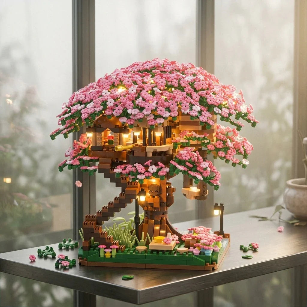 Сакура Черри Блоссом Бонсай (2138 микрошт.) – Bricks Fans
