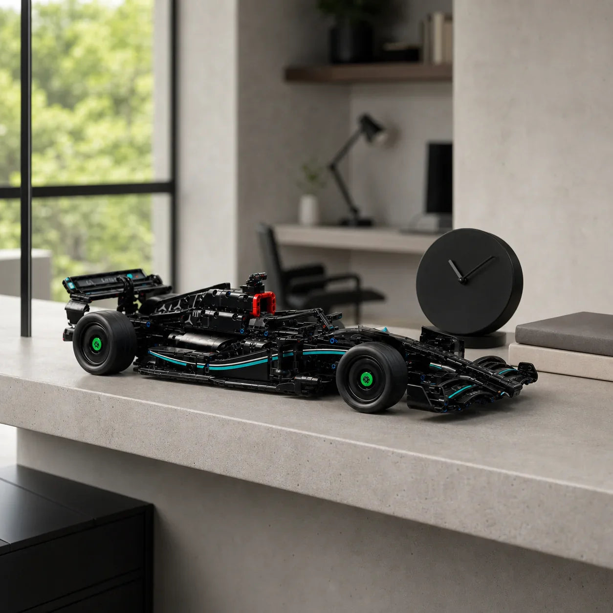Schwarzes Formel-1-Auto – zugelassene Sammlerszene 4