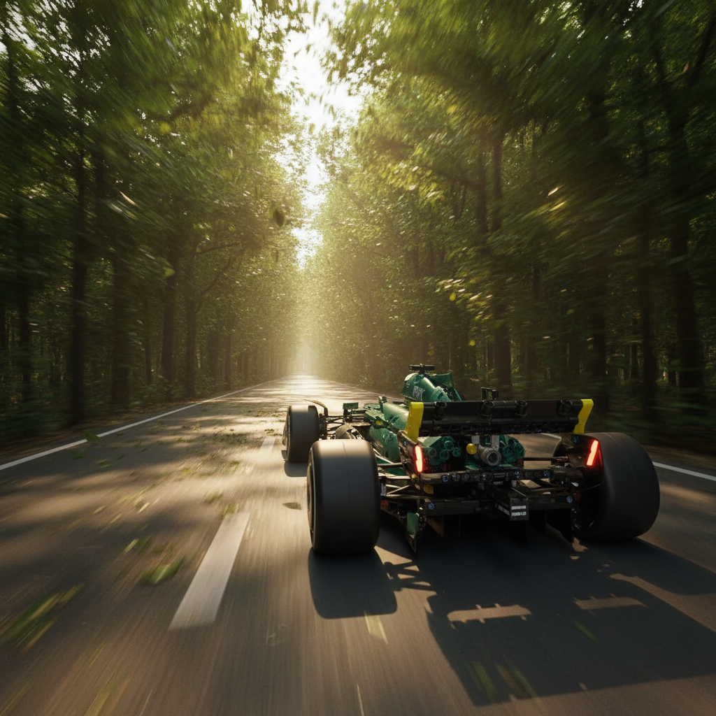Mașină verde de Formula 1 - Media 11